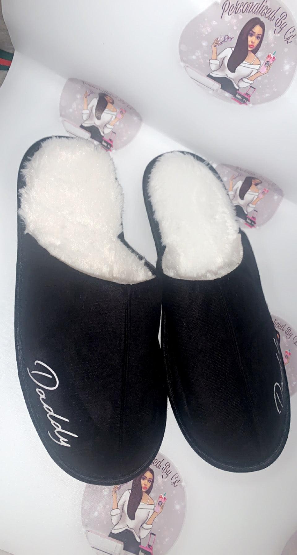 Personalised Mens Slippers